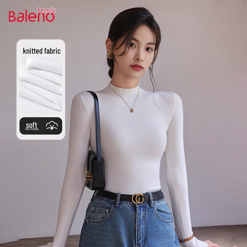 

Женский трикотажный топ Baleno с полувысоким воротником и облегающего кроя L