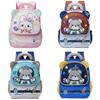 Cartoon Kids Backpack For Preschoolers With Nylon Material And Cushion Straps For School Use