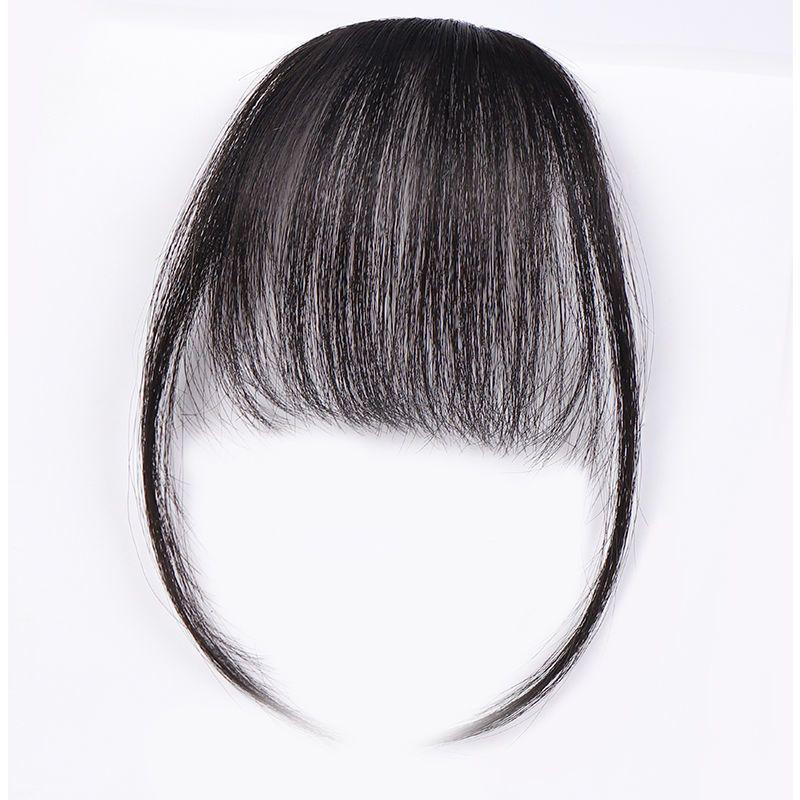 Manga Girl Invisible Air Bangs Hairpiece - Natural, Fake Forehead Wig for Summer Style