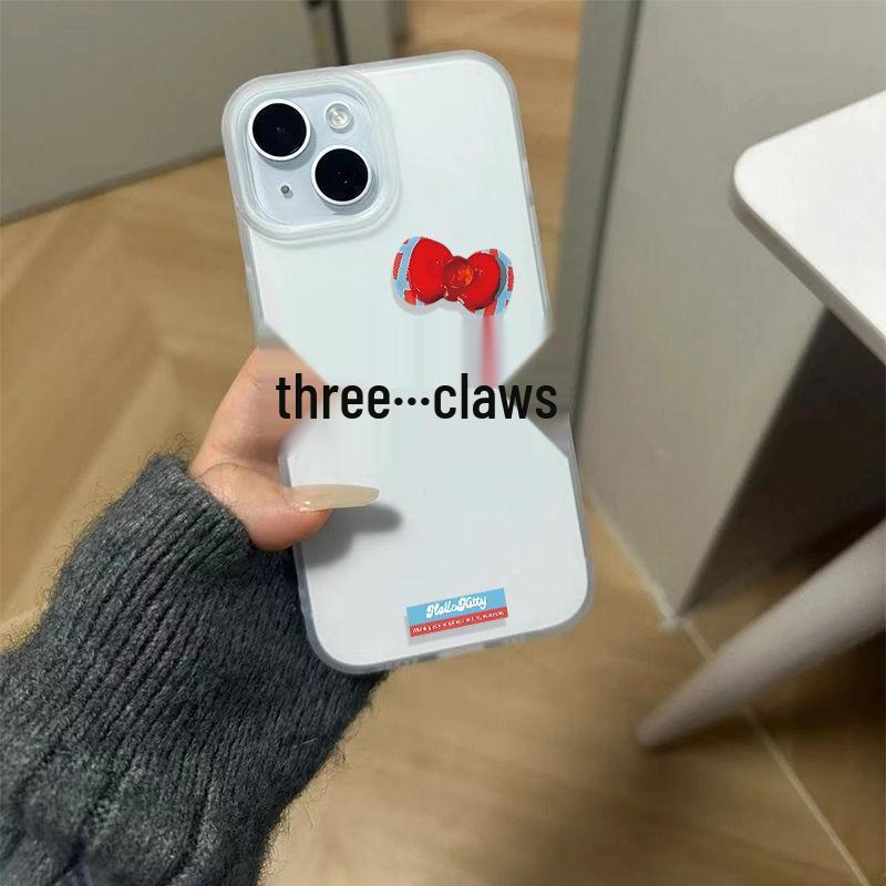 

Чехол для iPhone 16 Pro Max Hello Kitty: Матовый дизайн, Большое отверстие, Мягкий чехол, Минималистичный стиль iPhone 13