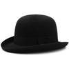 Herren Damen Filz Melone Klassische Partyhüte Leichte Derby Fedora Hüte Kostümzubehör