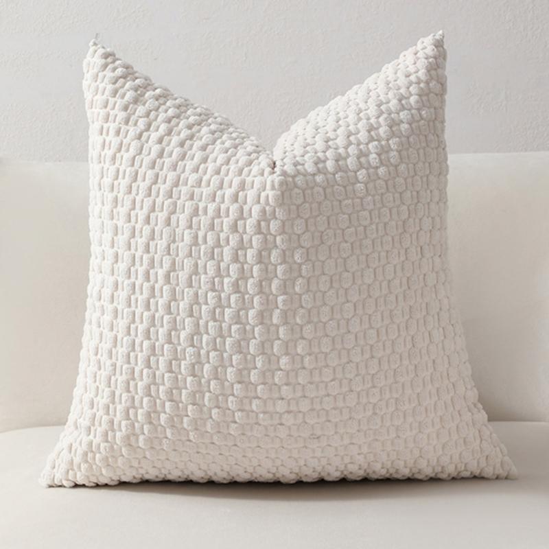 Corduroy Bubble Pillow Cushion For Home Office Sofa Bed Soft Comfortable Support Neck Back Rest