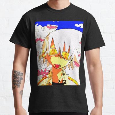 Pánská móda Ležérní Krátký rukáv Anime a Manga Inspirované Umění Černá Trička Nadměrná Trička