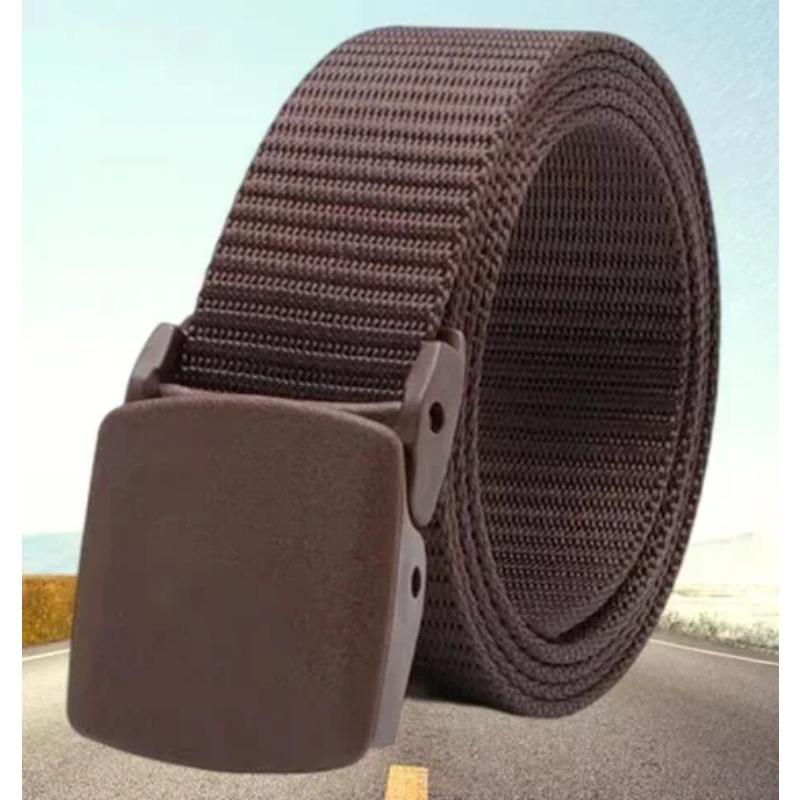 Automatic BuckleLight Comfortable Non-metal Military  NylonBelt Outdoor Hunting Multifunctional Tactical CanvasBelt High Quality