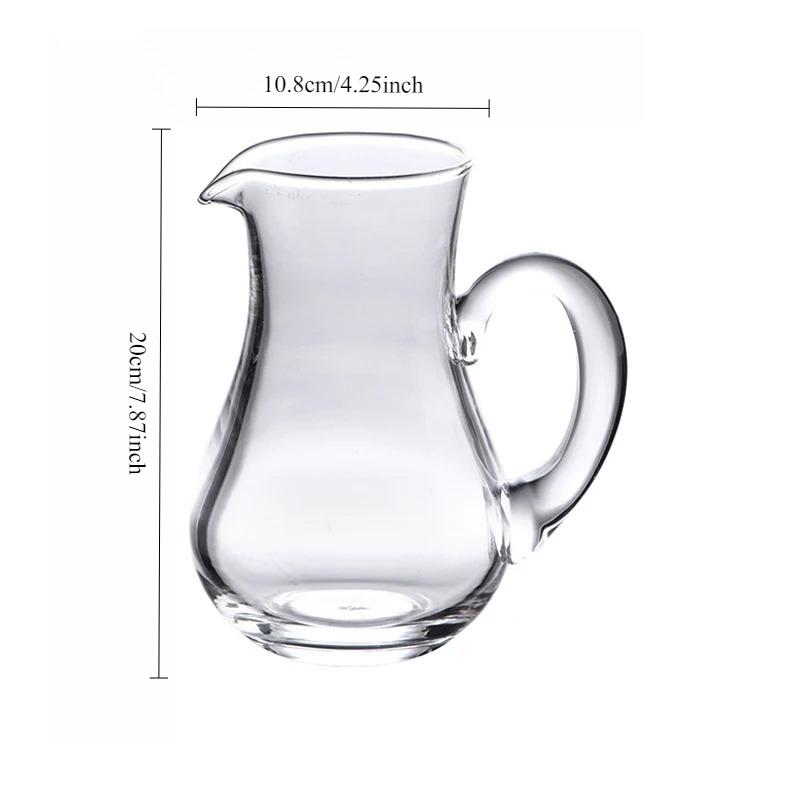 Multiple Capacity Wine Pots Red Wine Decanter Wine Separator with Handle High End Transparent Wine Dispenser Bars Accessories
