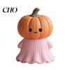 Exquisite Halloween Craftsmanship Statue Pumpkin Ghost Shape Figurine Pink Desktop Ornament Resin Handheld Tabletop Decoration Durable