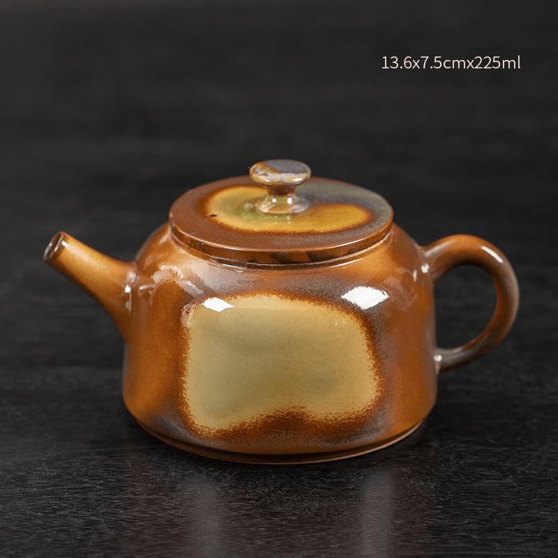 Chaxun Chinese Office Style Imitation Wood-Fired Xishi Teapot