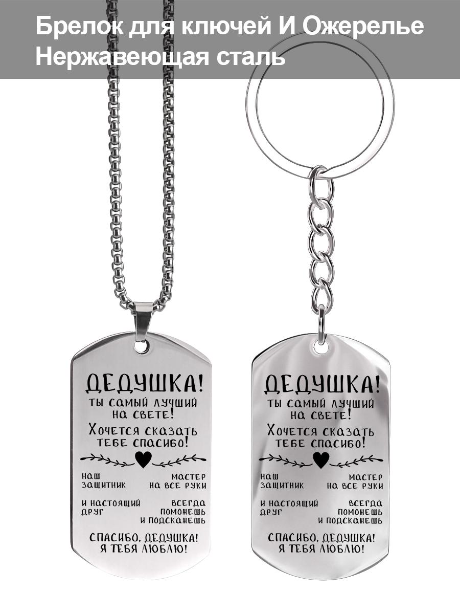 

Брелок из нержавеющей стали с подвеской-надписью, ожерелье, идеальный подарок для мужчин, пар, парня, семьи и друзей