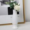 Flower Vase Simple Style Petal Shape Shatterproof High Strength Fall Resistance Decorative Smooth Edge Modern Flower Arrangement Vase Decor Office
