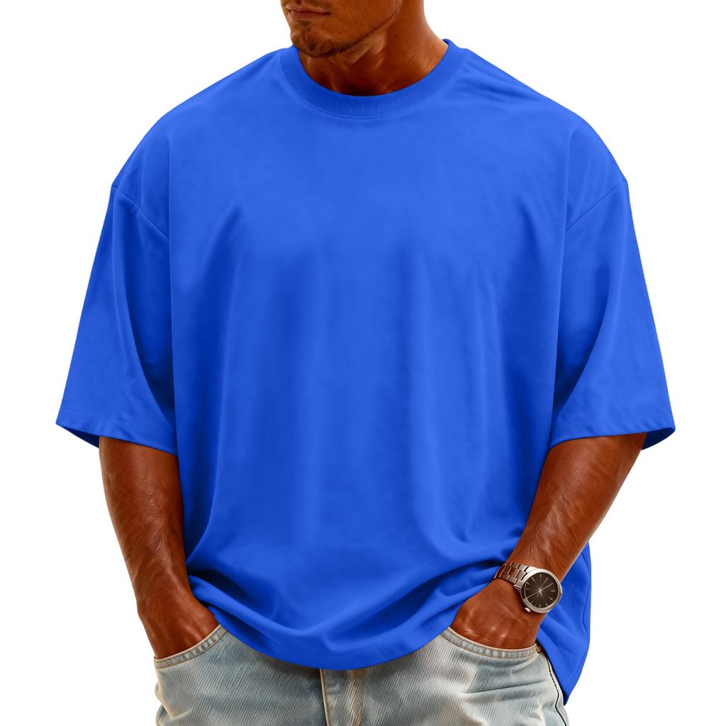 Men's Knit -Neck Short Sleeve T-Shirt | Fashion Casual Pullover For Daily & Weekend Wear