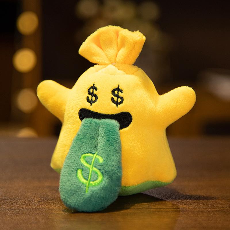 Plush Toy Cute Angel Ghost Tomato Money Bag Devil Pendant Cartoon Outfit Decoration Doll Hanging Decoration Keychain