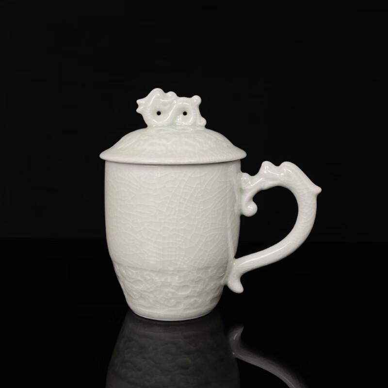 

Zhong Jing Tang Ru Kiln Jade Green Dragon Teacup