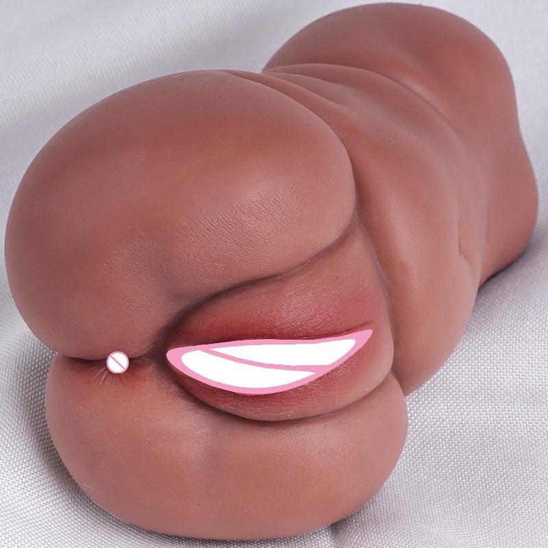 Anus Oral Sex Shop Anal Real Vagina Pocket Pussy Blowjob Masturbation Cup Adult Supplies Soft Silicone Sextoys Sucking Penis