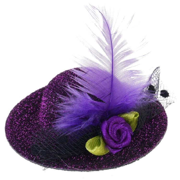Mini Fascinator Hut Haarspange Mädchen Viktorianisches Themenparty Kostüm Haarnadel Haarschmuck Modische Haarteile