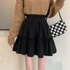 Spring High-Waist Pleated Mini Skirt for Women - A-Line Cake Midi Style, Perfect with Sweaters, 2025 Edition.
