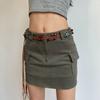 Waist Rope Wooden Bead Wax Rope Ethnic Style Belts Braided Tassel Belt Bohemian Women Waist Chain