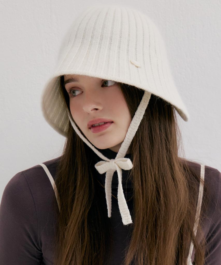 Mineti Angora Ribbed Bonnet Hat F 12825 Mtd
