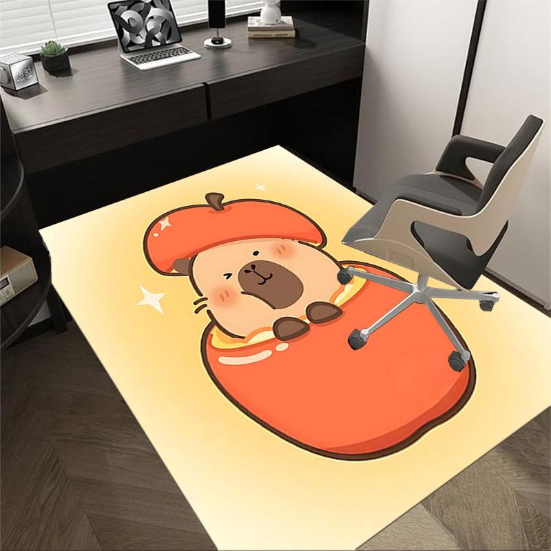 

1PC Kapibala, Red Apple Extra Large Non-Slip Floor carpet, Office, family, bedroom, Studio - Large Area Rug Indoor Rugs, Vibrant Colors-A214 60cm by 90cm