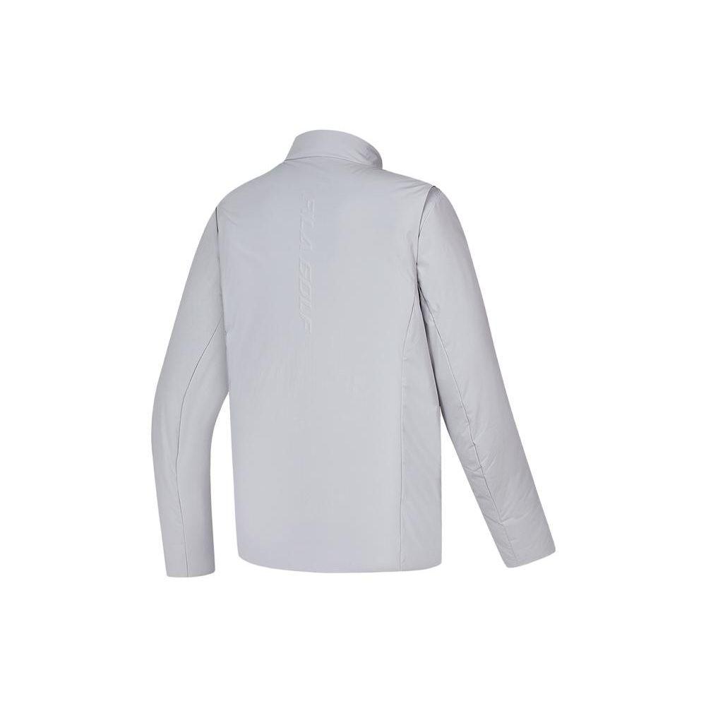 Fila Golf Series Solid Color Stand Collar Golf Elite Down Jacket Men Jacket Medium-Gray A11M345914F-GY