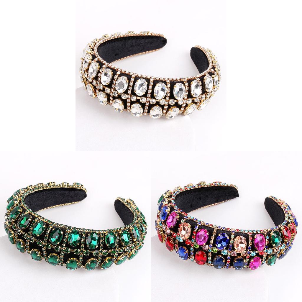 Fashion Ol Headband With Artificial Crystal And Baroque Design For Women