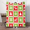 Christmas-themed Background Elements Pattern Blanket Flannel Material Soft Warm for All Seasons, Home Outdoor Camping Picnics RV