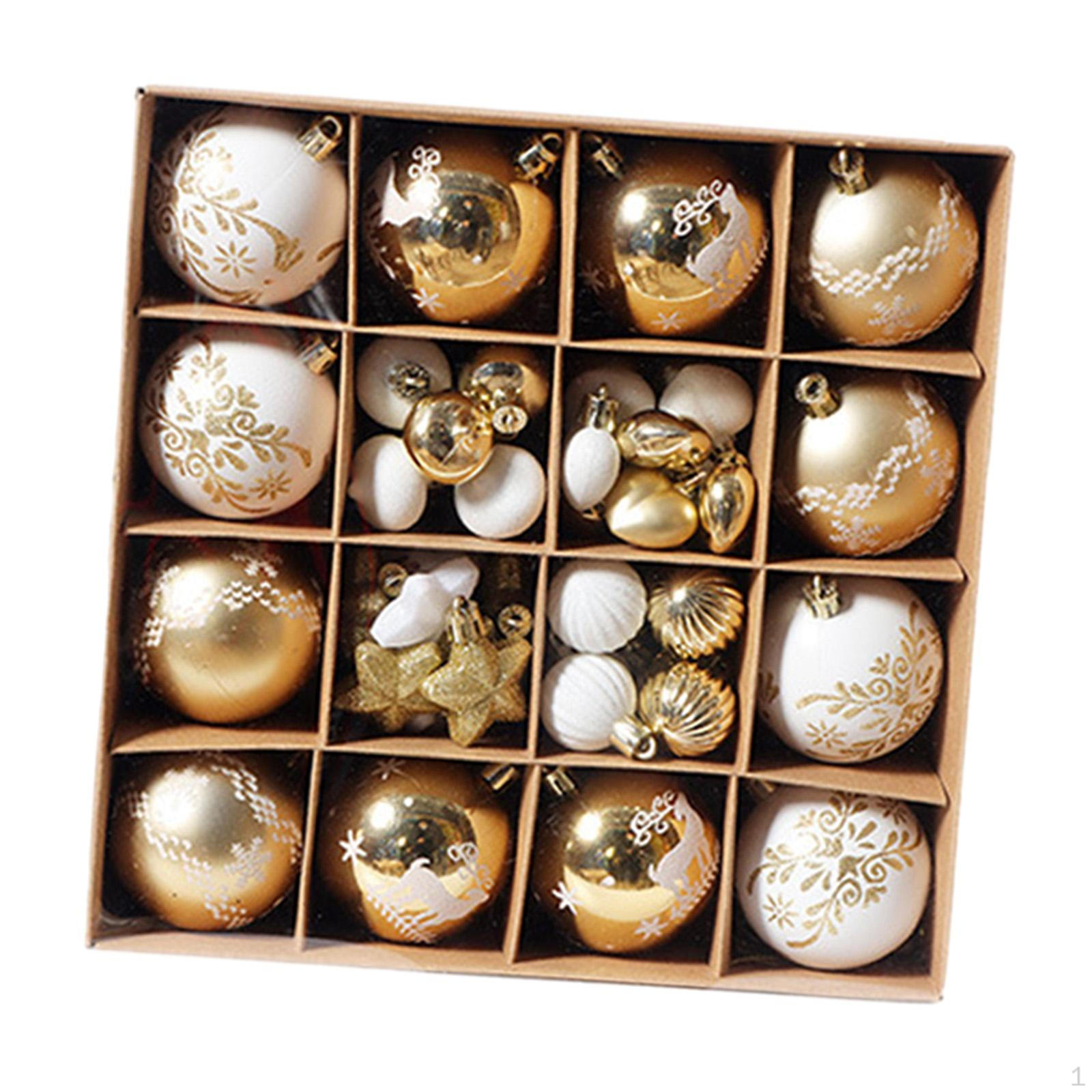 

52 шт. елочные шары, украшения, елка, подвесные украшения, подвески для