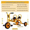 Kindergarten-Dreirad für Kinder 2-8 Jahre - Outdoor-Pedal-Fahrrad für Kleinkinder mit Eltern-Kind-Funktion
