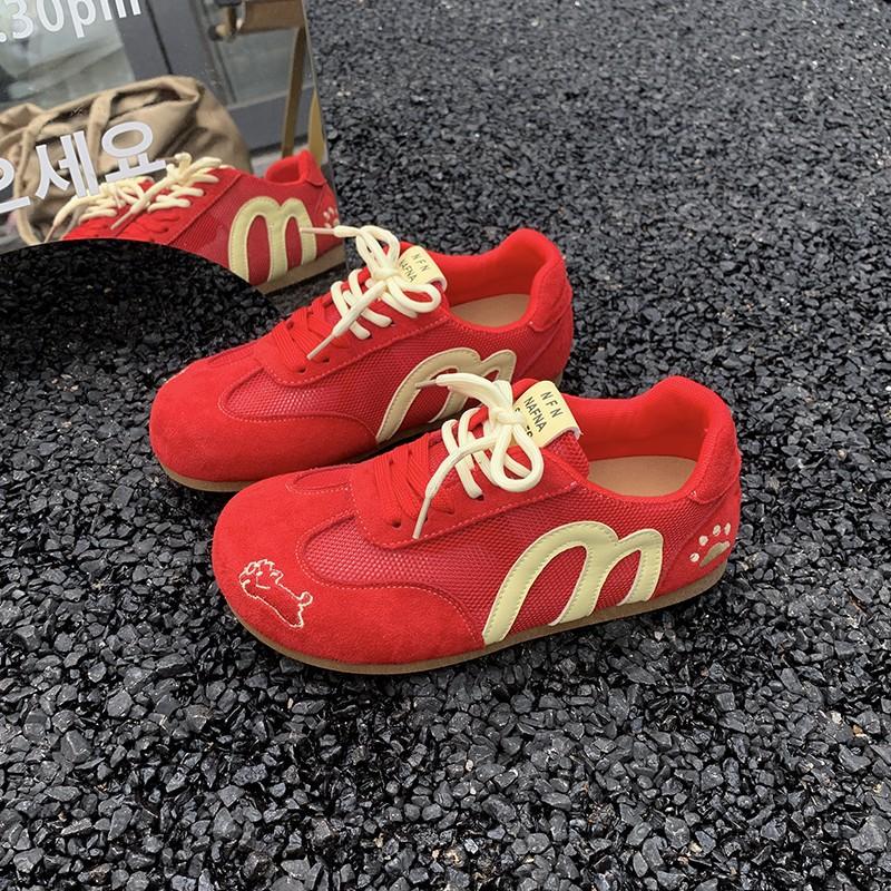 [Fanfna] Dopamine German training shoes women's 2025 new summer versatile sports and leisure shoes retro Forrest Gump shoes