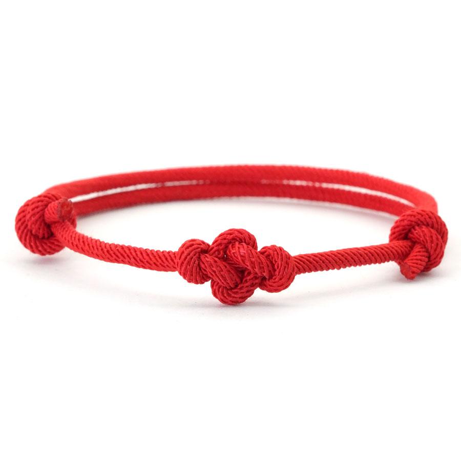 New Handmade Hypoallergenic Nylon Cord Bracelet Unisex Unique Knot Couple Braslet Valentine Day Gift Not Fading Or Deforming