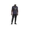 Under Armour Letter Print Bull Round Neck Short Sleeve T-Shirt Men T-Shirts Navy-Blue 1373745-558