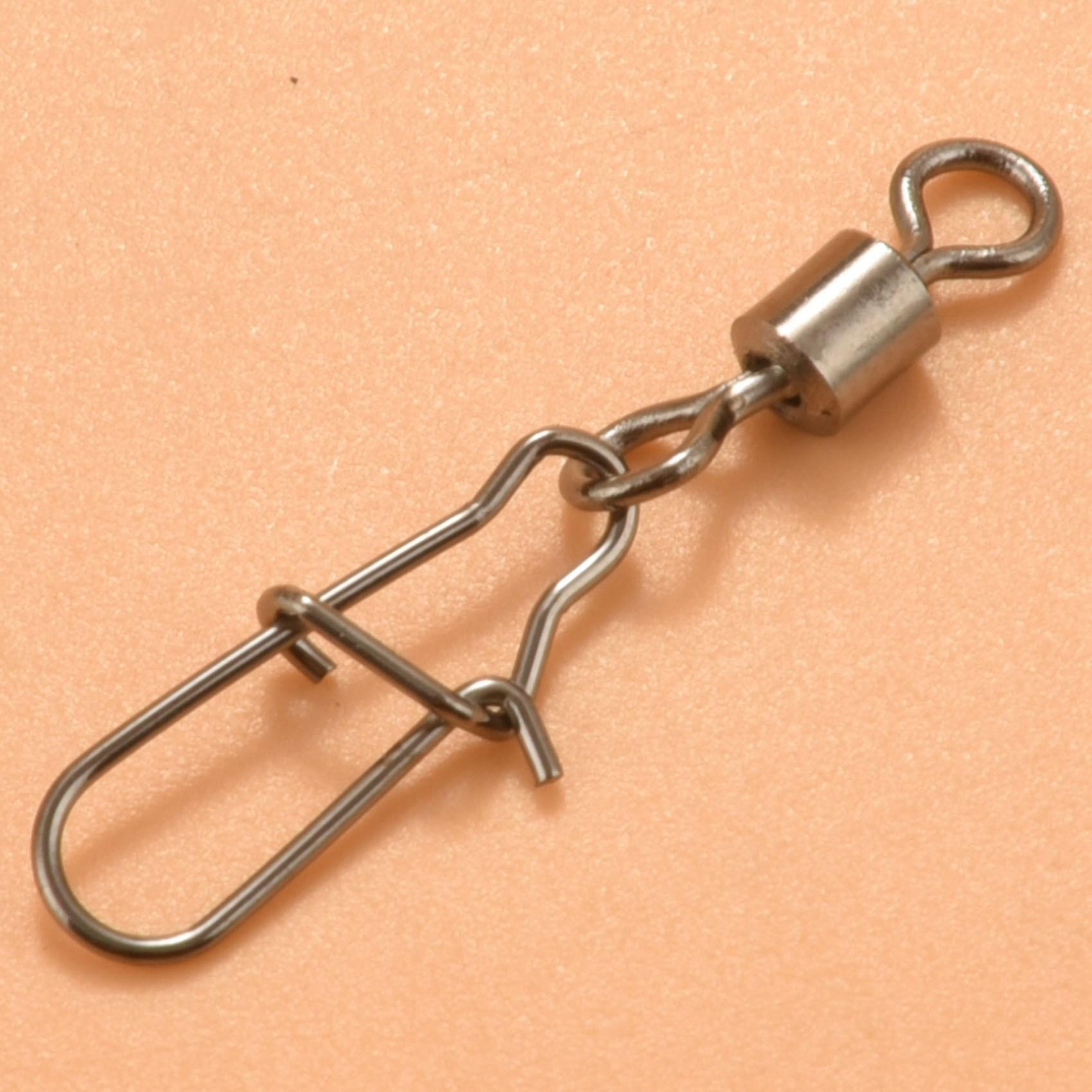 

Classy-96Pcs Copper Alloy Fishing Swivel Snap Ball Bearing Lock Rolling Swivel Connector Fishing Tackle Kit