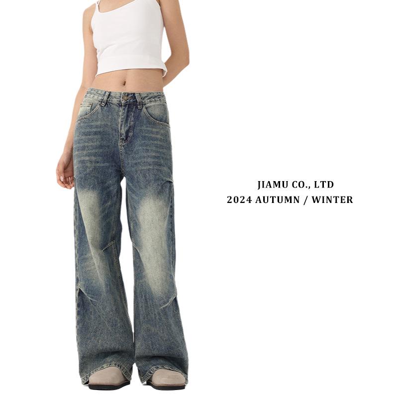 

JIAMU Vintage Unisex Wide-Leg Baggy Jeans XXL