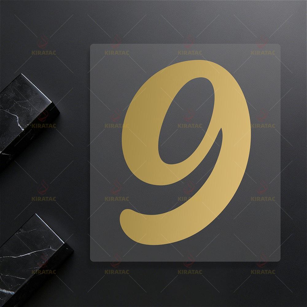 

1pc Gold Number 0-9 Motocycle Stickers Waterproof for Motobike Helmet Fuel Tank Fairing Auto Window Trunk Scooter Vinyl Decals S-High 5cm