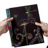 30/50pcs Black Scratch Paper Colorful Visual Effect Scraping Wax Paper DIY Painting Art Creative Drawing Supplies XJM