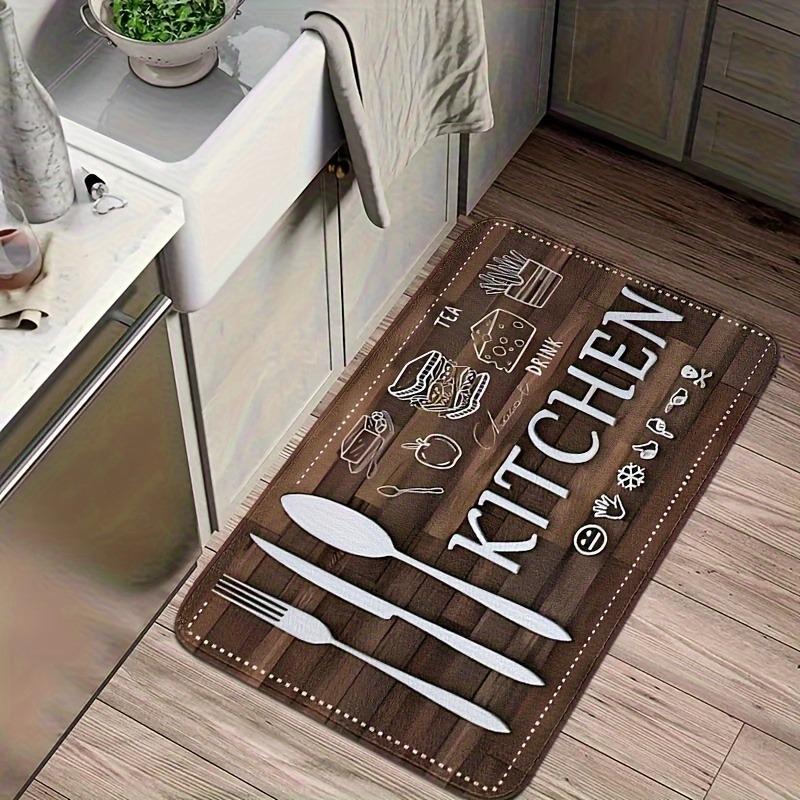 1PC Wild West Cowboy pattern Kitchen Rug Non-Slip Door Mat Pop design Bathroom Rug Bath Mat Carpet for Home Sink Laundry Decor
