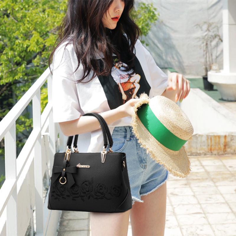 Женская сумочка с ремнём через плечо SCIONE 29cm*14cm*35cm серый — фото 3