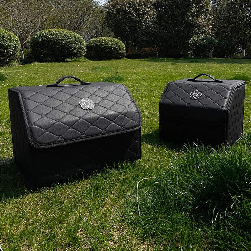 Leather Folding Multi-Functional Car Trunk Organizer Box