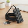 4 Port USB 3.0 Hub With Switch USB Docking Stations Multiple Expander Hub  Computer Accessories