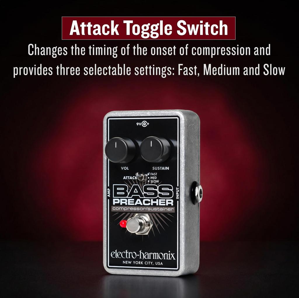Bass Preacher Kompressor Effekte Electro-Harmonix (Basspedal)