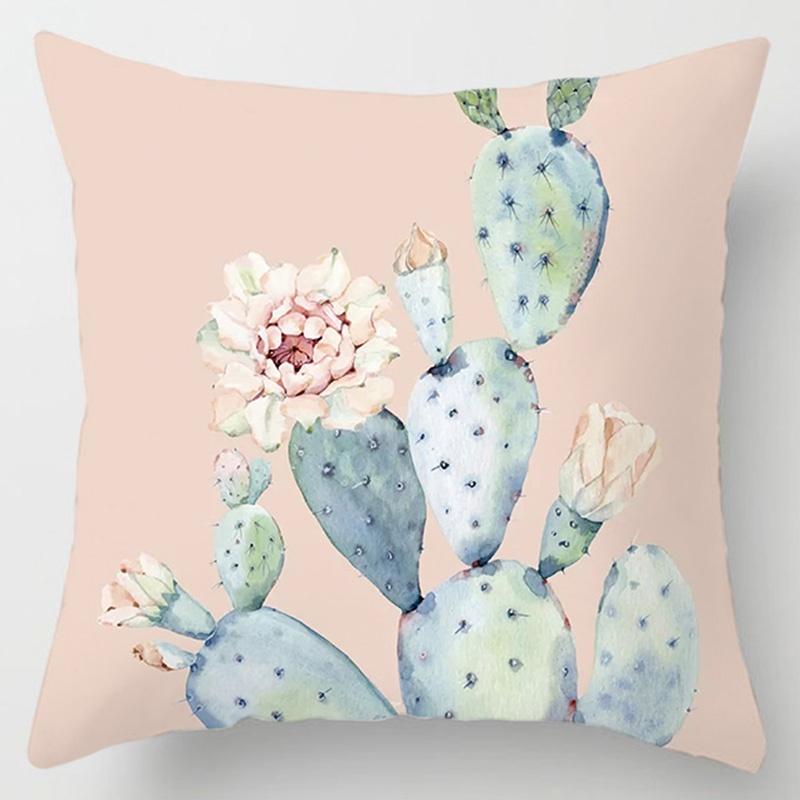 Flower Printing Series Pillow Gift Home Office Decoration Pillow Bedroom Sofa Car Cushion Cover