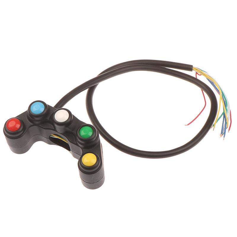Modified Motorcycle Function Switch With Five Major Function Switches And Self Locking Automatic Return Switch Headlights