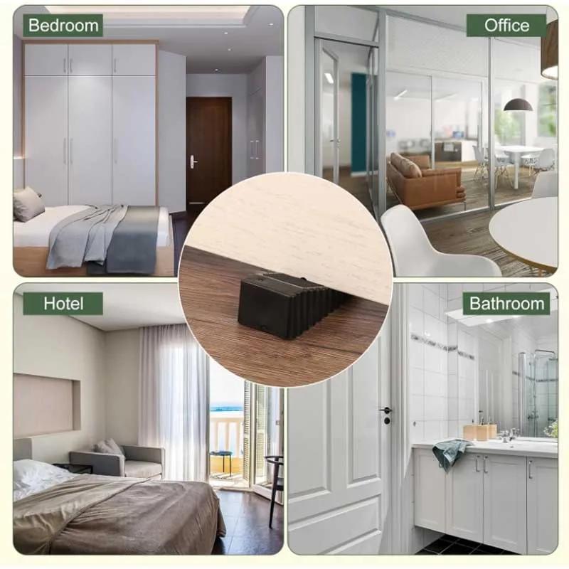 Safety Silicone Door Stop Block Wedge Stop Door Stopper Home Offices Door Rear Retainer Impact Stopper Rubber Stops No Drill