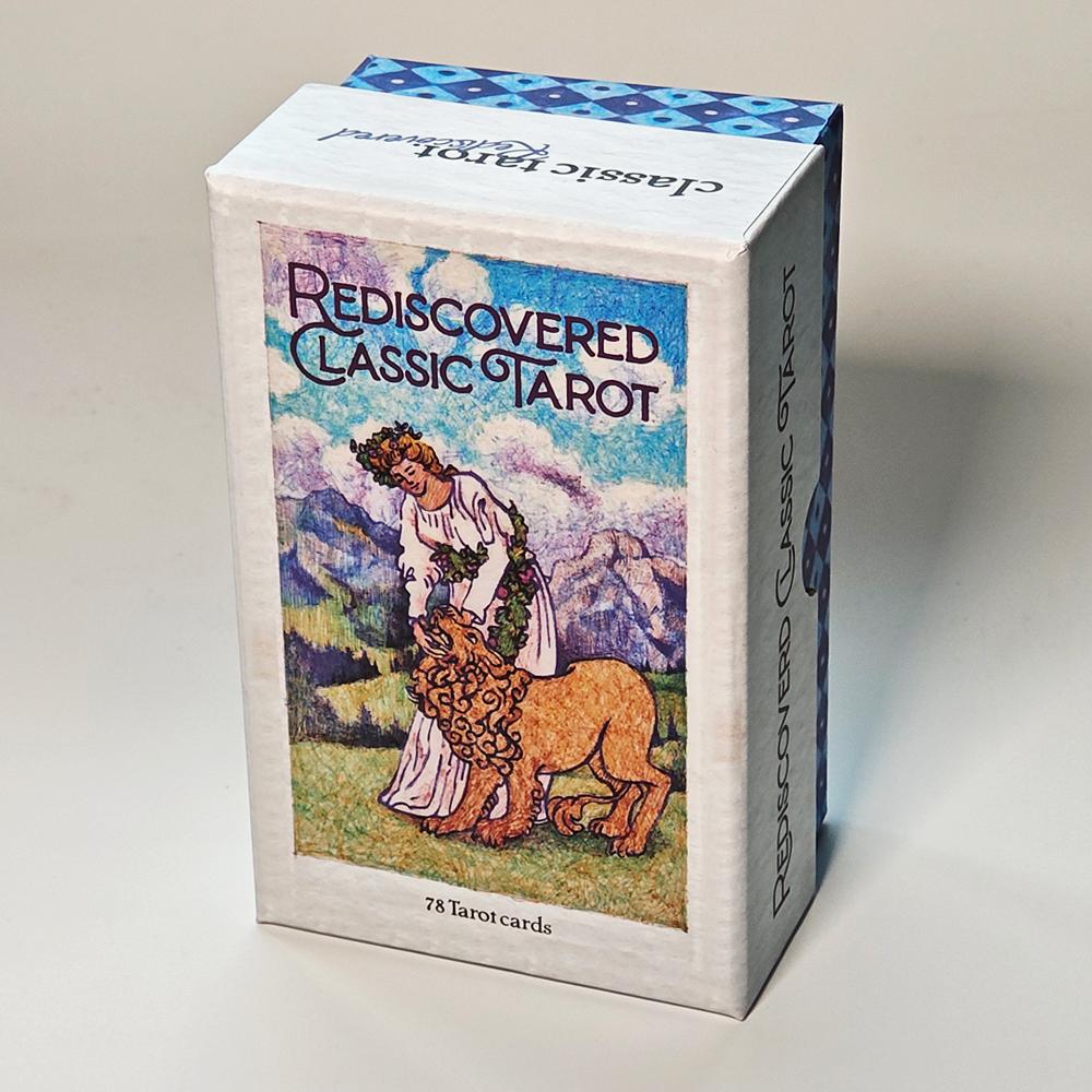 Rediscovered Classic Tarot Deck 12*7cm 78 Pcs Tarot Cards Drawn with Ball Pens Printed On 350GSM Double-embossed Cardstock