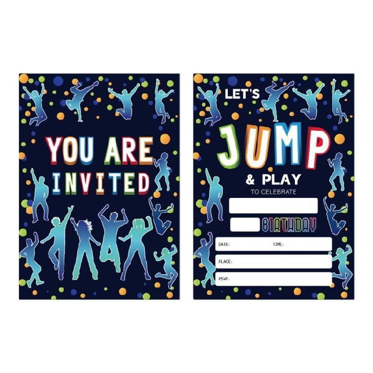 

Pack Of 20 Handmade Neons Invitation Cards Ideal For Modern Birthday Event Rainbow Party Invites for Boys Girls 1