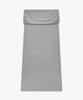 MONGDOL Foldable Banding Long Skirt Gray Mdsk034Gray