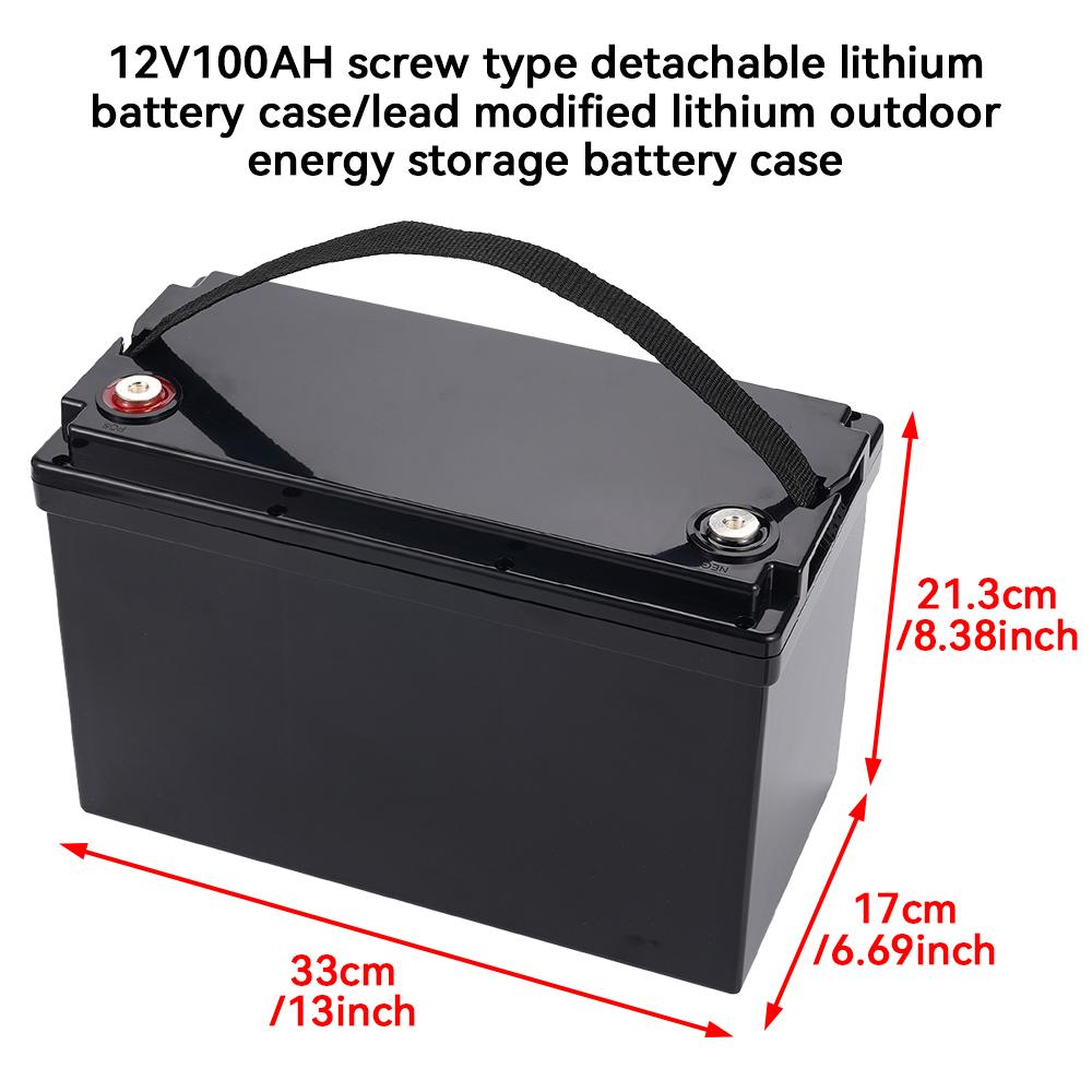 Waterproof Battery Box Battery Protection Box for Lithium Batteries Commonly Used in Scenarios with Carrying Strap Accessories