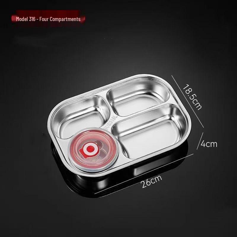 316 Stainless Steel Kids Divided Plate