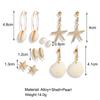 Female Retro Shell Earings Fashion Long Tassel Earring