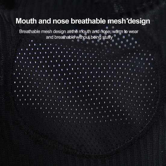 Autumn Winter Outdoor Riding Neck Warmer Fleece Lining Neck Gaiter Breathable Holes Half Face Guard Accessories