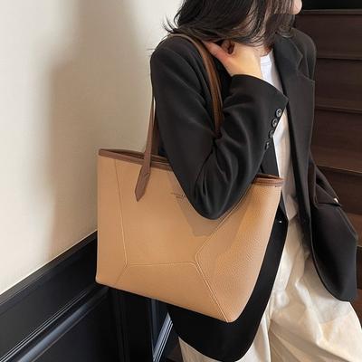 Retro Nische Tragetasche Frühling neu große Kapazität strukturiert schlichte Schultertasche Klasse Pendlertasche